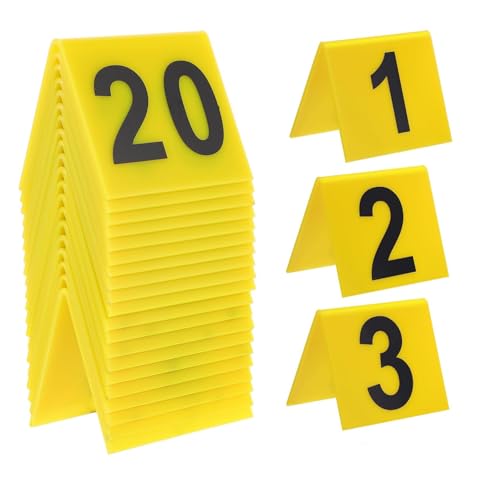 20 peças números de mesa, marcadores de evidência, decoração cena do crime, marcadores de cena do crime, para decorar mesas de restaurantes, festas de Halloween