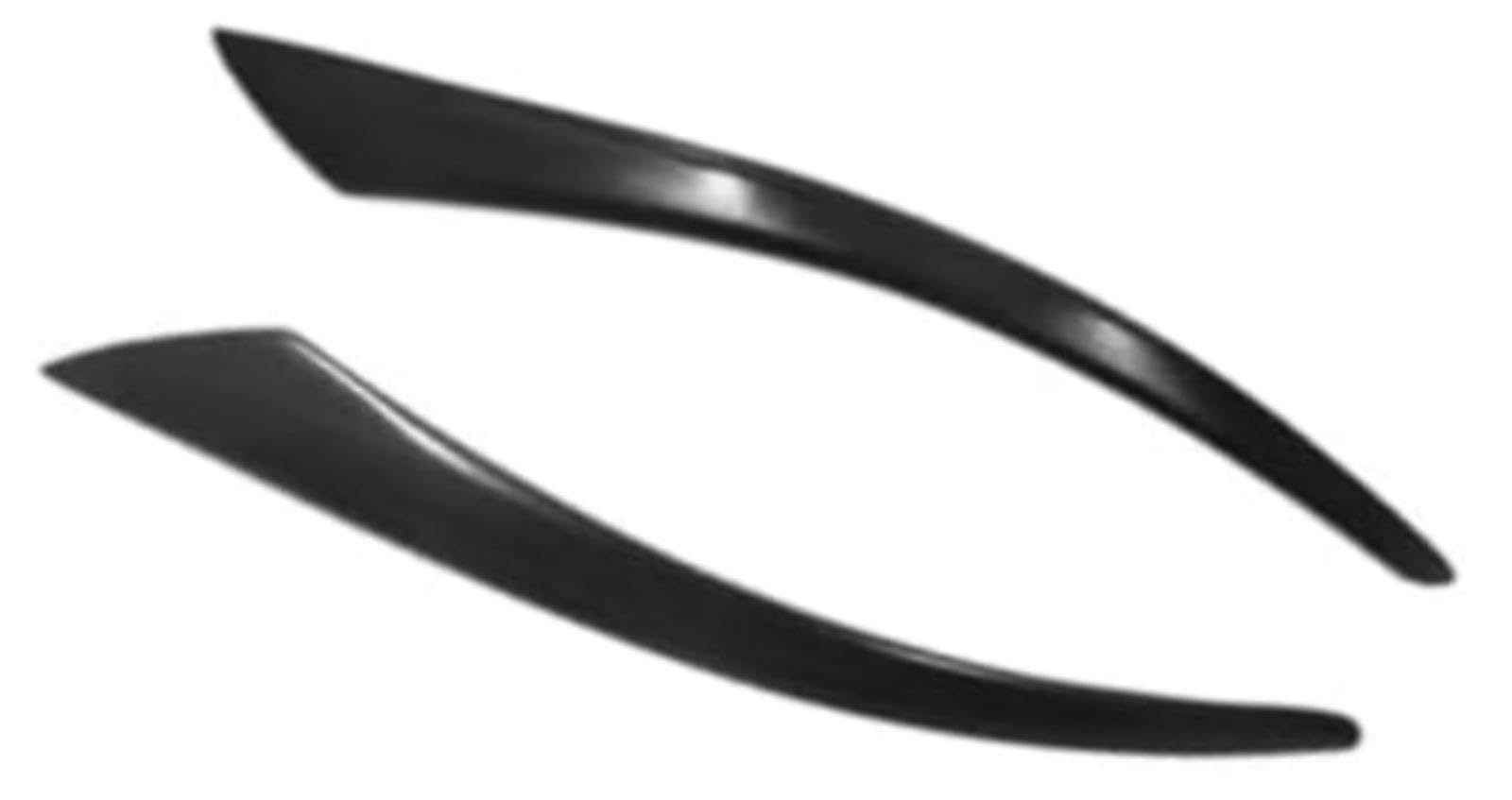Listwa ozdobna reflektorów, dla Volvo S40 V50 2004–2010, 2012 – czarna listwa ozdobna reflektorów, element dekoracyjny, naklejka na przednią część reflektorów Stylizacja przedniej listwy
