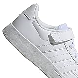 anime jungs schuluniform Schuhweite : Normale adidas Breaknet Lifestyle Court Elastic Lace and Top Strap Sneaker, FTWR White/FTWR White/Grey one, 37 1/3 EU