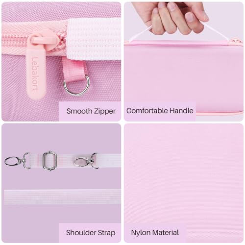 Image of Lebakort Hard Case Compatible with Bose SoundLink Flex 2nd Gen /Bose SoundLink Flex Portable Speaker, Petal Pink Case