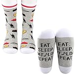KUIYAI Theatre Lover Gift Musical Gift Musical Merchandise Theater Socsk For Fans(sleepMatil)