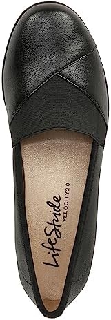 LifeStride Womens Intro Slip On Loafers Black 12 W | Image 6