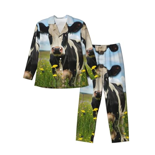 Pyjama homme motif vache idéal pour vos week-ends de détente à la maison