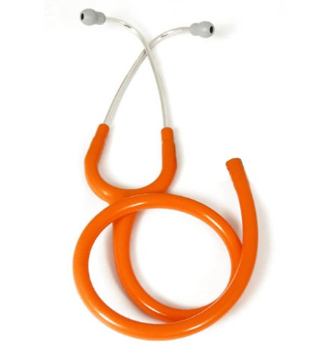 (Stethoscope Binaural) Replacement Tube by Reliance Medical fits Littmann Classic II Pediatric, Classic II SE, Select, Master Classic II, and Infant Stethoscope - Orange TUBING