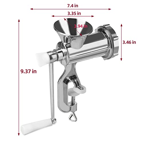 Meat Grinder Manual Mincer - Sausage Maker Manual Meat Grinder Table Mount Sausage Stuffer Funnel Make Homemade Burger Patties Household Pork Mincer Hand Operated Kitchen Tools #TOP5