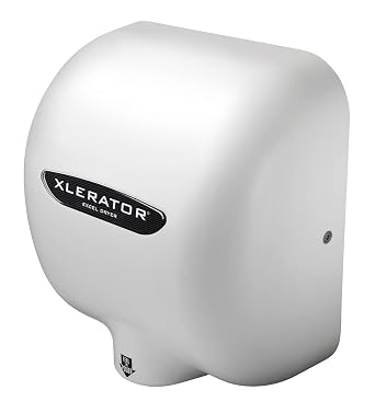 XLERATOR Touchless, High-Speed Hand Dryer by Excel Dryer, XL-BW Hand Dryer with White Thermoset (BMC) Cover and 1.1 Noise Reduction Nozzle, 277 V