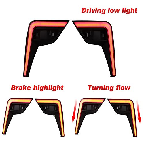 2 Peças Led Traseira Cauda Luz Do Carro Turn Signal Freio Lâmpada Traseira Bumper Refletor Lâmpada 1