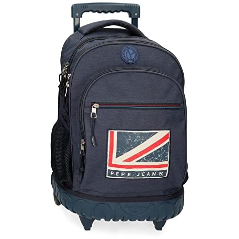 Pepe Jeans Aidan Mochila Compact 2 Ruedas Azul Cover