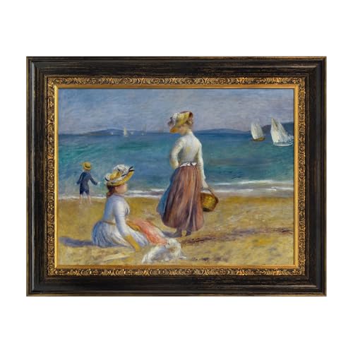 FOLKOR Vintage Black and Gold Frame for 8x10 Canvas Paintings, Classical Wood Ornate Frame For Stretched Oil Paintings Diamond Art Prints Class Artwork Designer Show, No Glass Cover & Back