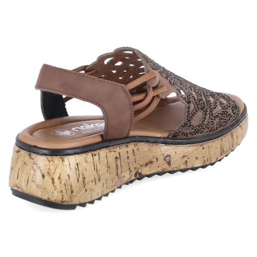 Sandales Rieker V1765 Femme dotées d'une semelle amortissante anti-stress