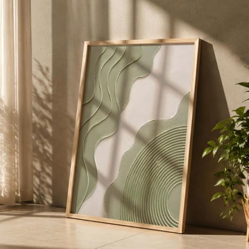 Image of kotart Decorative Modern Wall Art Painting With Frame | Modern Painting For Living Room Bed Room Hotel Wall Decor Digital Reprint (13X17 inch)
