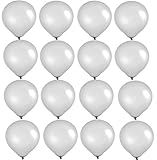 Elecrainbow 10 Inch White Balloons, Round Matte Balloons for Party Decoration, Birthday, Wedding, Holiday, Balloon Arch Modeling, Pack of 100