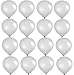 Elecrainbow 10 Inch White Balloons, Round Matte Balloons for Party Decoration, Birthday, Wedding, Holiday, Balloon Arch Modeling, Pack of 100