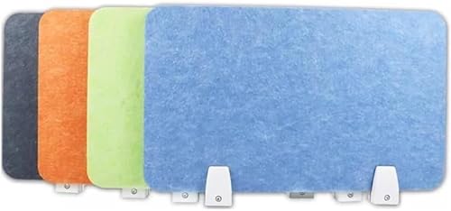 Acoustic Desk Divider Soundproof Partition Cubicle Divider with Clamps Office Privacy Screen (Blue 30x100cm) Enhance Workspace Noise Reduction and Focus