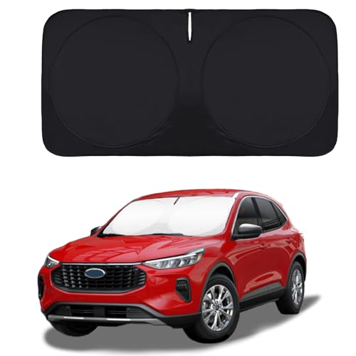 Image of Windshield Sun Shade for Ford Escape 2020-2026 Front Window Shade Sunshade | 240T Polyester Material for Escape Accessories Sun Protector UV Heat Reflector Front Windshield Cover