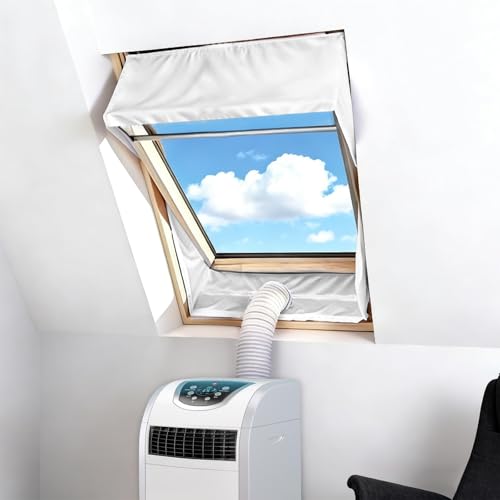 Dachfenster Klimaanlage Abdichtung 2x150cm Fensterabdichtung für Mobile Klimageräte Dachfenster Reißfest Selbstklebend Kippfenster Klimaanlage Abdichtung für max. 300cm Fensterumfang Kippfenster