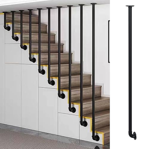 Balustres de sécurité en fer personnalisables pour rampe d'escalier