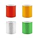 Lot de 4 bandes réfléchissantes autocollantes pour voiture - Rouge - Jaune - Blanc - Vert
