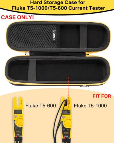 Image of RAIACE Hard Carrying Case for Fluke T5-1000 /T5-600 Electrical Voltage, Continuity and Current Tester - Black