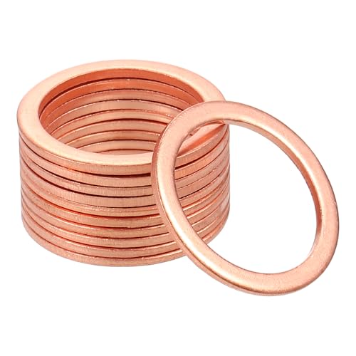 Rondelles plates en cuivre 22x28x1.5mm joint de vidange et bague d'étanchéité vis
