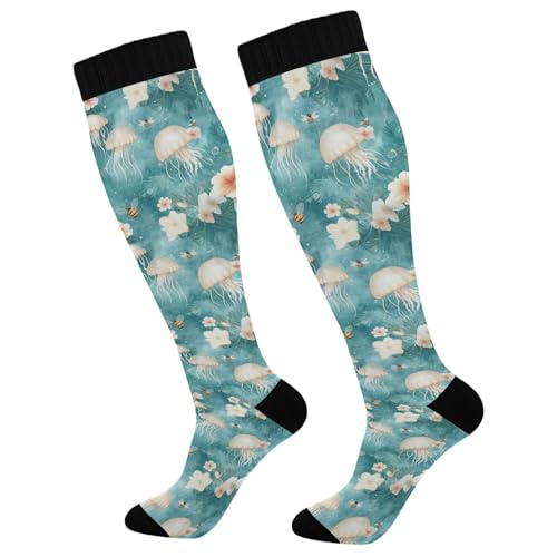 Calcetines de compresión para hombres y mujeres, 15-20 mmHg, para enfermeras, embarazo, vuelo, correr, viajes, multicolor,, talla única