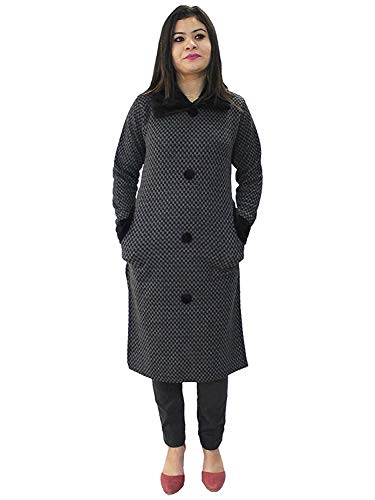 Image of Matelco Women's Wool Straight Kurti for Winters (Ad04Caz45 Black Parent).