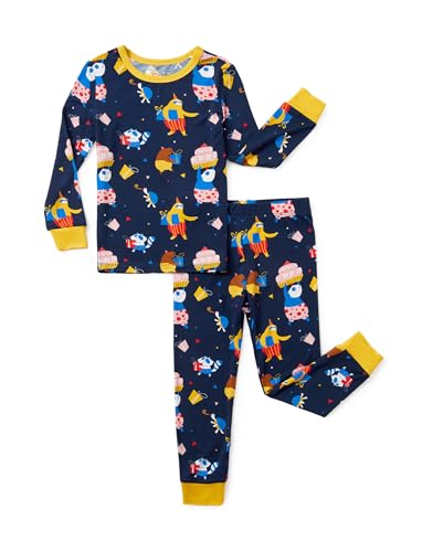 Image of PATPAT Bamboo Viscose Pajama Sets for Toddler Boys & Girls Baby Kids, Ultra-soft Snug fit Pjs Sleepers for Birthday Holiday