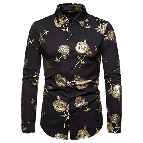 Chemise imprimé floral Niiyyjj : le style rétro chic pour homme