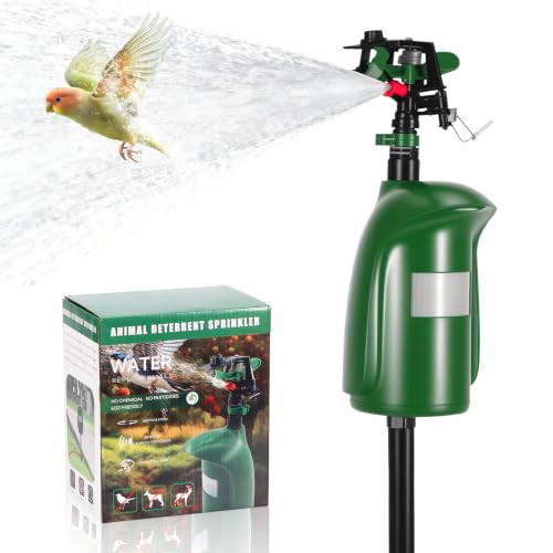 Motion Activated Sprinkler Repels Cats & Birds Protects Gardens from Damage