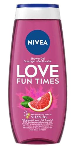 NIVEA Love Fun Times Pink Grapefruit Shower Gel, 8.5 fl oz (250 mL) – Ansicht 1