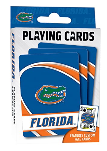 Masterpieces NCAA Florida Gators, Playing Cards - Premium Quality, Educational, and Fun Activity for Kids and Families - Great Gift Idea for Holidays, Birthdays, and Everyday Playtime