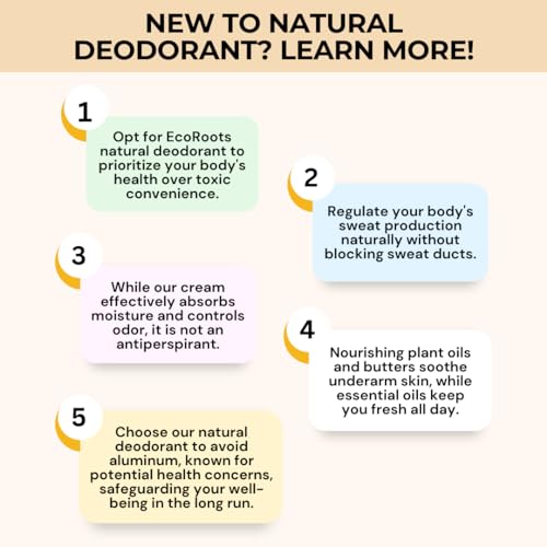 Eco Roots DC_01COC Natural Deodorant For Women & Men | Organic Deodorant Cream Non Aluminum | Baking Soda Free Healthy Deoderant For Body & Private Parts | All Vegan Pit Paste Zero Sweat thumb #3
