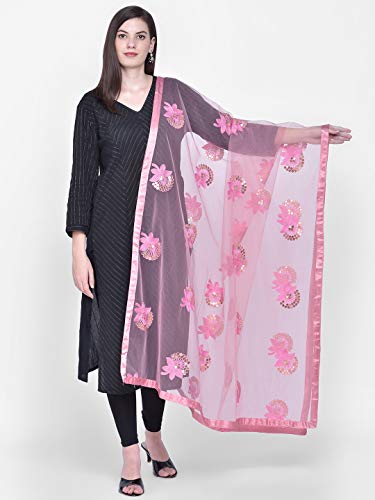 Image of DUPATTA BAZAAR Woman's Embellished Net Dupatta