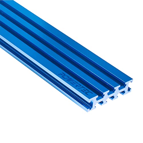 POWERTEC 71223V Multi T-Track, 3-inch (H) x 36-inch (L) - 1 Pack | Universal T Track For Woodworking
