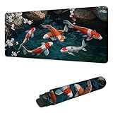 【BASE EN CAOUTCHOUC ANTIDÉRAPANTE】 : Conçu avec un caoutchouc texturé haute densité, ce tapis de souris adhère parfaitement au bureau, empêchant efficacement la souris et le clavier de glisser et assurant une stabilité optimale