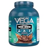Vega Protein + Nutrition - 20g Plant-Based Pea Protein, Chocolate, 30 Servings, Vegan Keto Superfood, Antioxidant-Rich, Gluten Free, Dairy Free, Low Carb, 2.4lbs (Packaging May Vary)