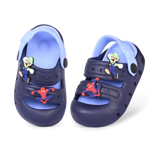 Image of GLJ Kids Comfort Clogs Sandals For Boy And Girl, 1 to 4 Years, Two-Strap Design, Easy To Wear Slip On, Dust and Waterproof, 7101