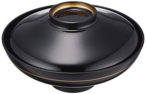 椀 : 3-246-8 黒・高台内金 5寸富士型煮物椀 φ14.6xH8，3ｃｍ