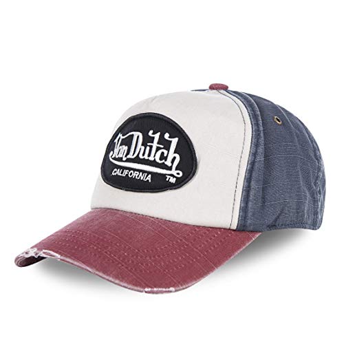 Von Dutch Casquette Homme & Femme 100% Coton, Casquette Baseball, Blanc Taille TU