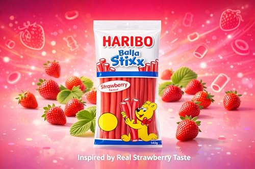 HARIBO Balla Stixx Gomas sabor fresa 140 g miniatura 5