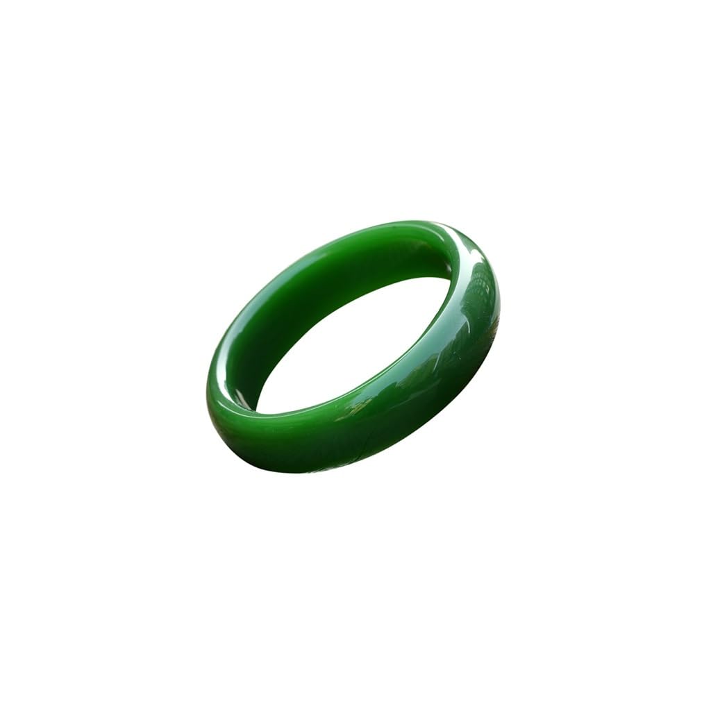 Pulsera de Jade Pulsera de Jade para Mujer Regalo de Tira Fina Verde espinaca de Jade Ruso