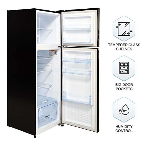 Image of Panasonic 280 L Double Door 3 Star AI Enabled Inverter Technology Frost Free Refrigerator (NR-TH292CPKN, Diamond Black, Jumbo Fresh Vegetable Basket, Net Capacity 256L)