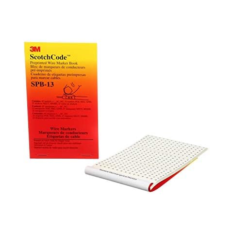 3M ScotchCode - Marcador de alambre preimpreso, 1 Cover