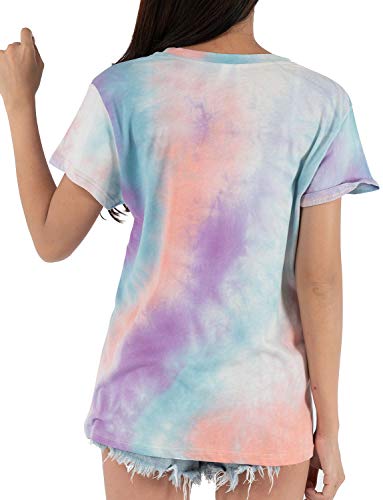 Be Kind Tie Dye T Shirts Women Cute Graphic Blessed Shirt Funny Inspirational Teacher Fall Tees Tops Purple Blue Large #TOP7