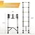 Heavy Duty Telescoping Ladder,Lightweight Multi-Purpose Collapsible Extension, One-Touch Retraction Ladder,330LBS Max Capacity with Non-Slip Feet,for Home, RV, Attic, Roof or Outdoor Work(8.8 ft)