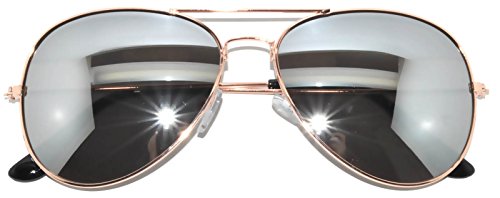 Image of OWL Aviator Pilot Sunglasses for Women and Men Size Medium Gold, Black, Silver, Bronze, Colorful Metal Frame