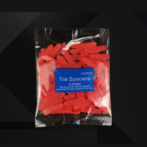 Clip espaciador de nivelación de azulejos PE rojo de 5 mm y 1000 piezas para suelos de interior 5