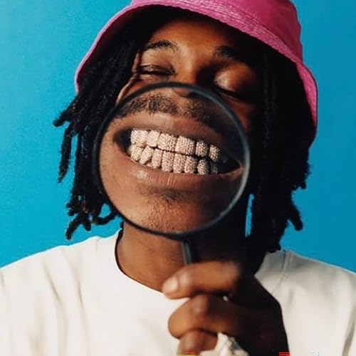 Grills for Your Teeth - 14K Gold Plated Hip Hop Diamond Fang Grillz for Women - Mens Vampire Grillz with CZ - Unisex Halloween Costume Accessory4