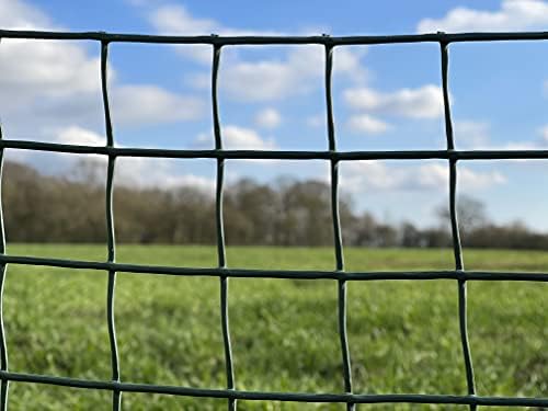 Suregreen Plastic Mesh Fencing | 0.5m x 5m | 50mm Holes | Green | Plastic Garden Fencing Mesh, Netting For Garden Fences, Plant Support, Tree Guards, Mesh For Climbing Plants, Vegetables, Pets