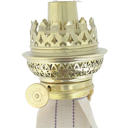 TOYZFRIENDY Öllampenbrenner Im Retro-Design Mit Lotus-Optik - Ersatzbrenner Für Petroleumlampen